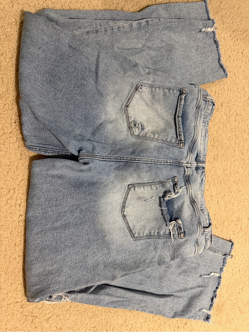 Light Blue Distressed Wide-Leg Jeans - Women's Flare - Picture 4 of 4